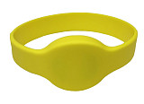 Силиконовый RFID браслет MIFARE (OVAL) ЖЕЛТЫЙ, D-65mm, без застежки