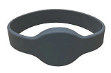 Силиконовый RFID браслет EM-Marine (OVAL) СЕРЫЙ, диаметр 65 мм