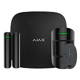 Ajax StarterKit Plus Black (13539.35.BL2), комплект охранной GSM сигнализации с Hub Plus