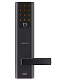 Samsung SHP-DH538 Black, электронный биометрический врезной замок с отпечатком пальца, одноригельный