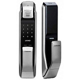 Samsung SHP-DP728 Dark Silver, врезной электронный дверной замок с отпечатком пальца, одноригельный