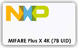 Смарт карта доступа NXP MIFARE Plus X 4K (7B UID) ISO
