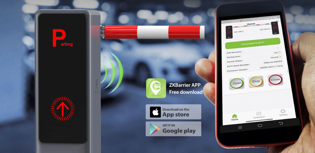 Новые шлагбаумы ZKTeco серии BG2000 с управлением через мобильное приложение