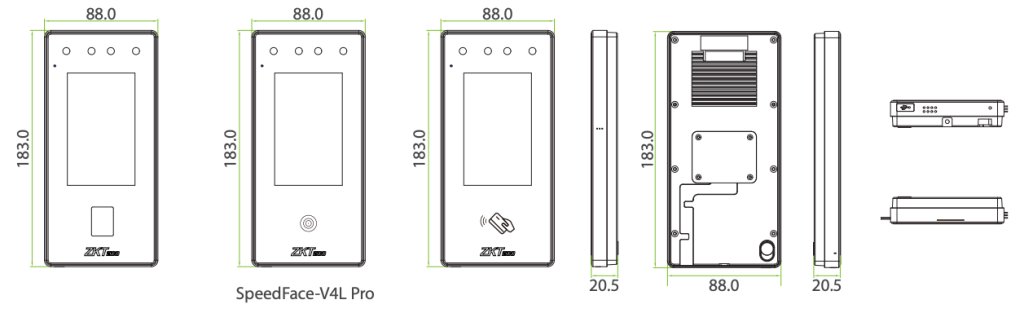 SpeedFace-V4L Pro Series Size.png SpeedFace-V4L Pro Series Size.png