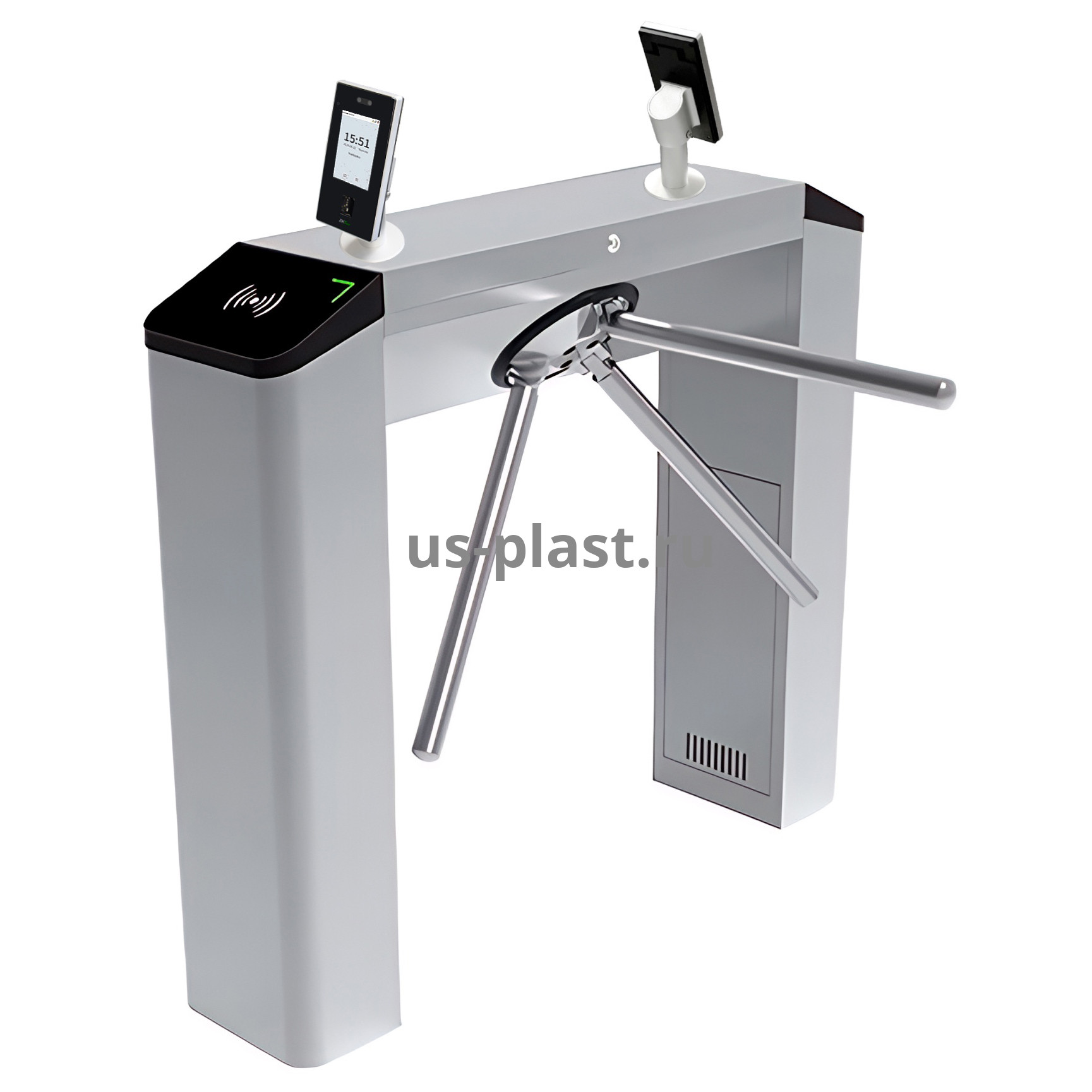 ZKTeco TS2000 Plus (FACE-4FP) [EM] биометрический тумбовый турникет с распознаванием лиц и отпечатков пальцев