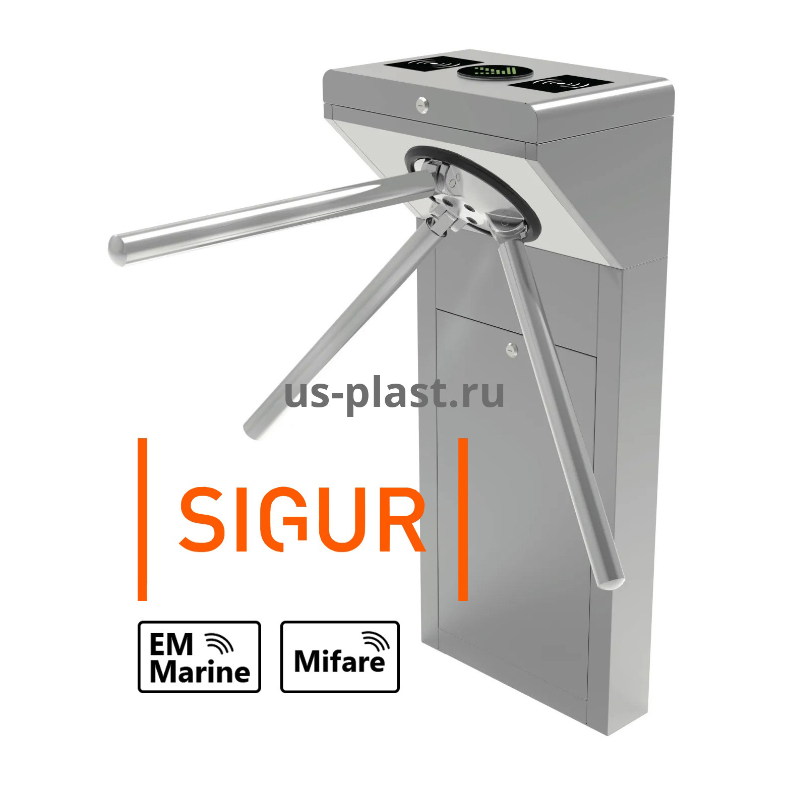ZKTeco TS1011 Plus [SIGUR, EM/MF] турникет-трипод (электронная проходная) с контроллером и считывателями RFID карт