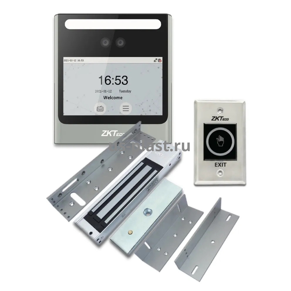 ZKTeco EFace10 KIT, комплект СКУД с электромагнитным замком и распознаванием лиц