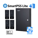 Dahua ACS-TA-4D KIT (EM) комплект СКУД на 4 двери с учетом рабочего времени по картам