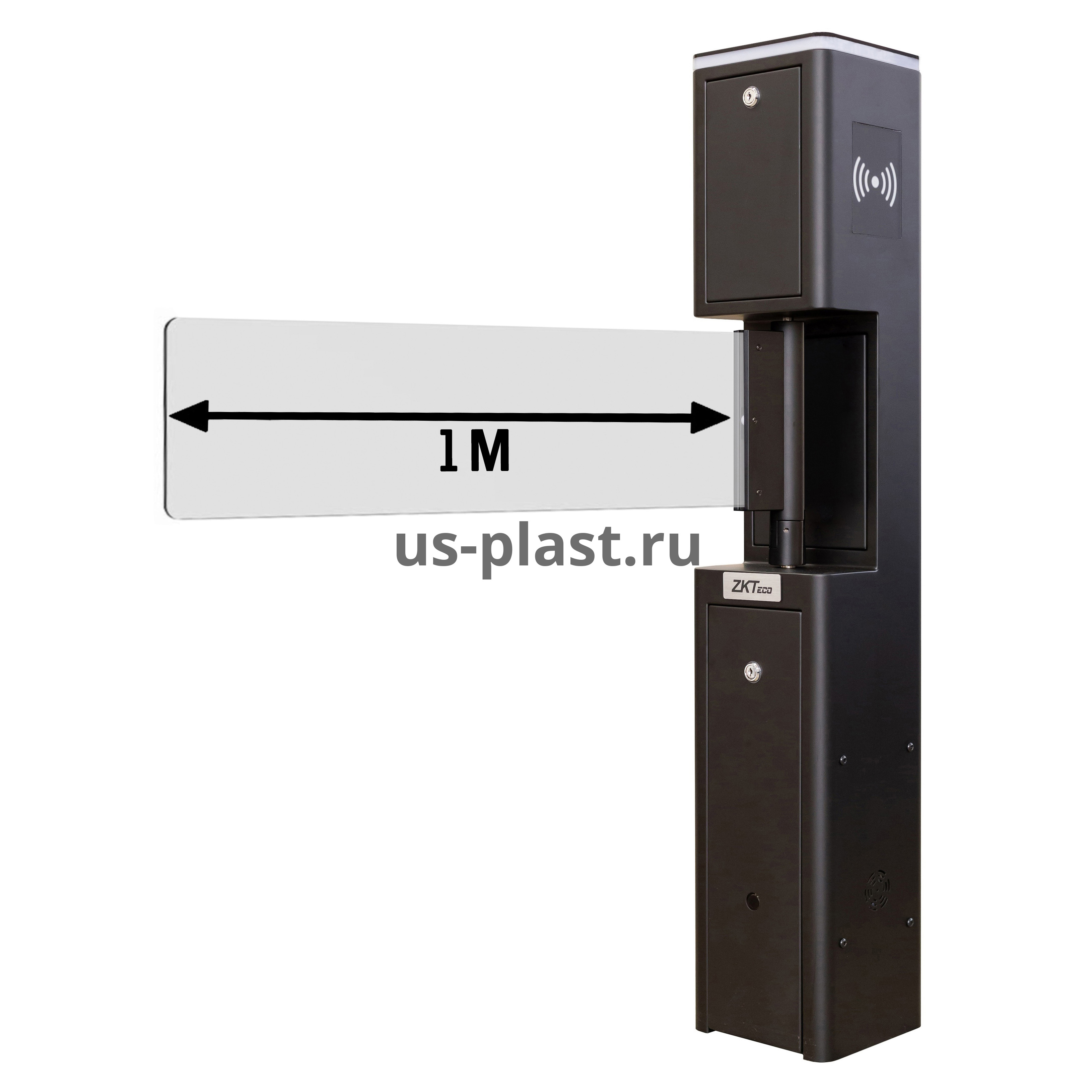 ZKTeco SBT2000S Black (1000 мм) турникет-калитка с автоматической распашной створкой