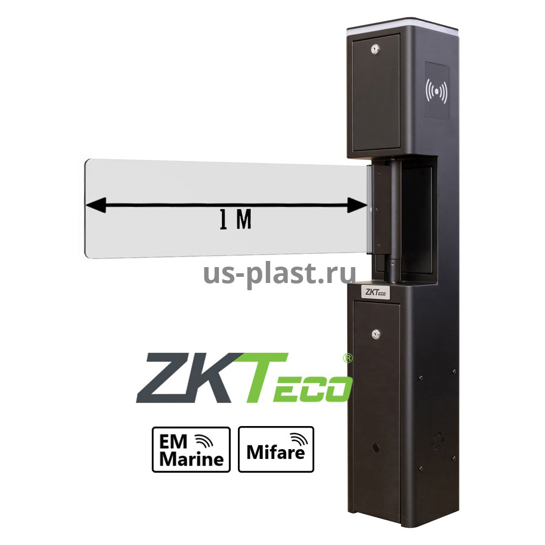ZKTeco SBT2011S 1000mm [EM/MF] (Black) распашной турникет (электронная проходная) с контроллером и считывателями RFID карт