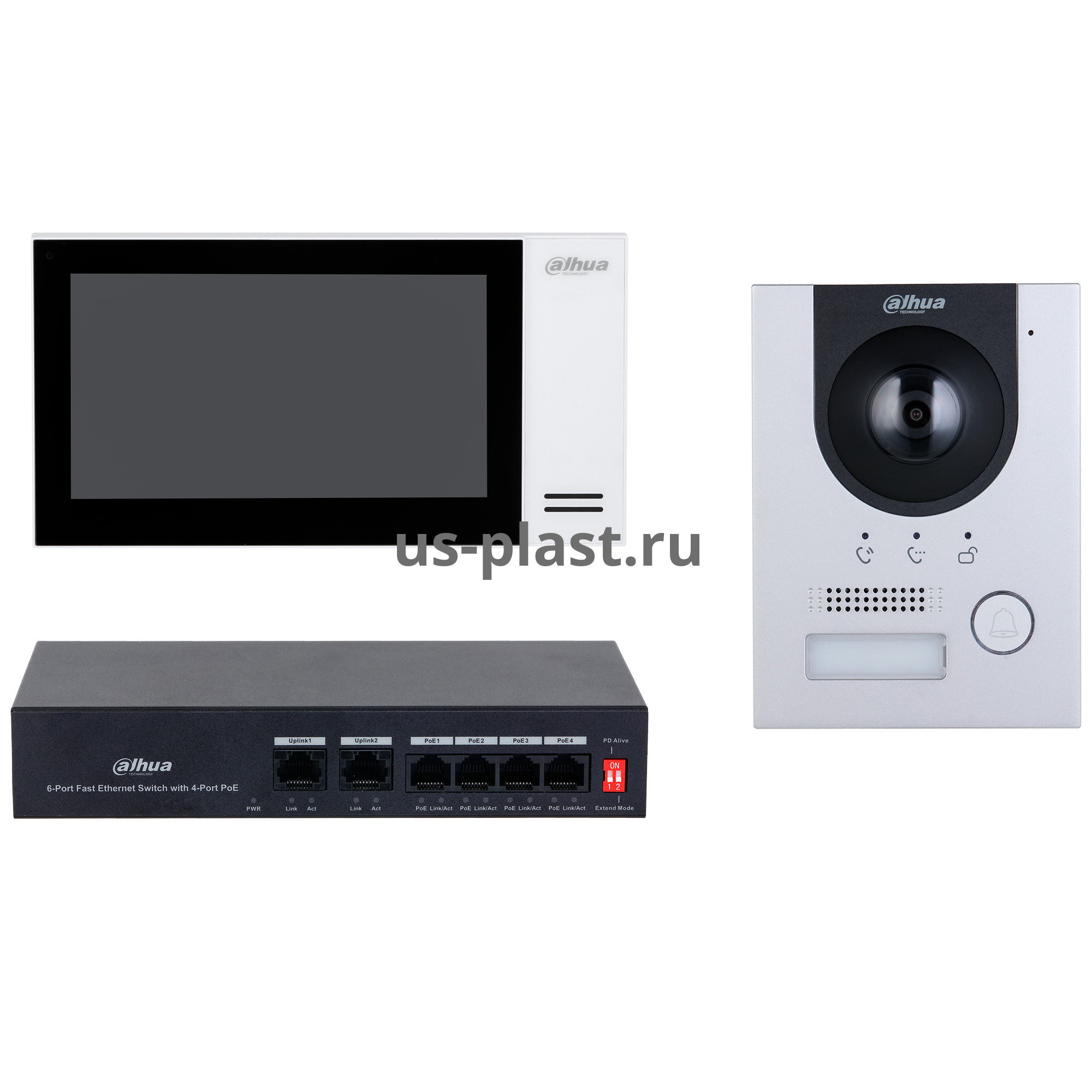Dahua DHI-KTP01L(S), комплект IP домофона