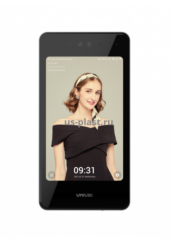 Uni-Ubi Uface 8 Pro, биометрический терминал распознавания лиц