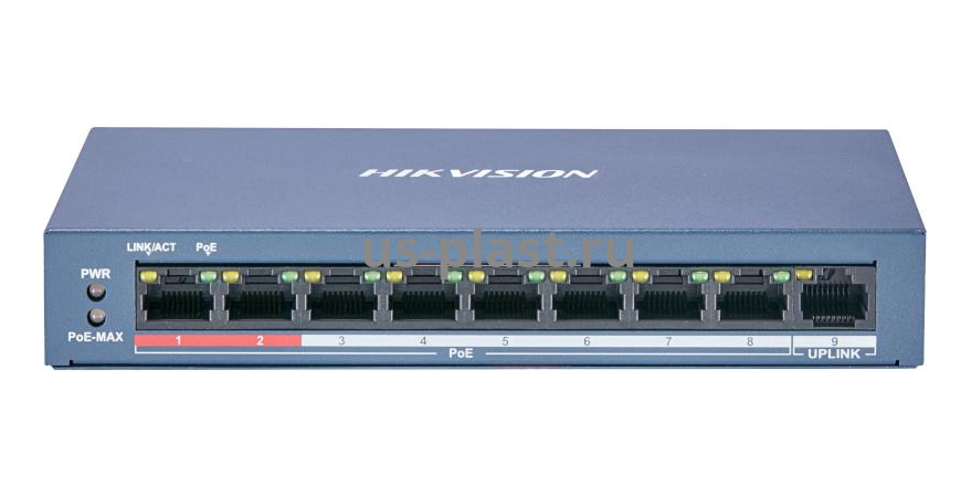 Hikvision DS-3E0109P-E/M (B) неуправляемый PoE-коммутатор
