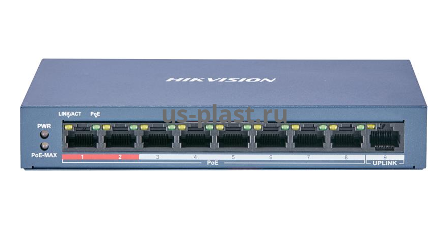 Hikvision DS-3E0109P-E/M (B) неуправляемый PoE-коммутатор