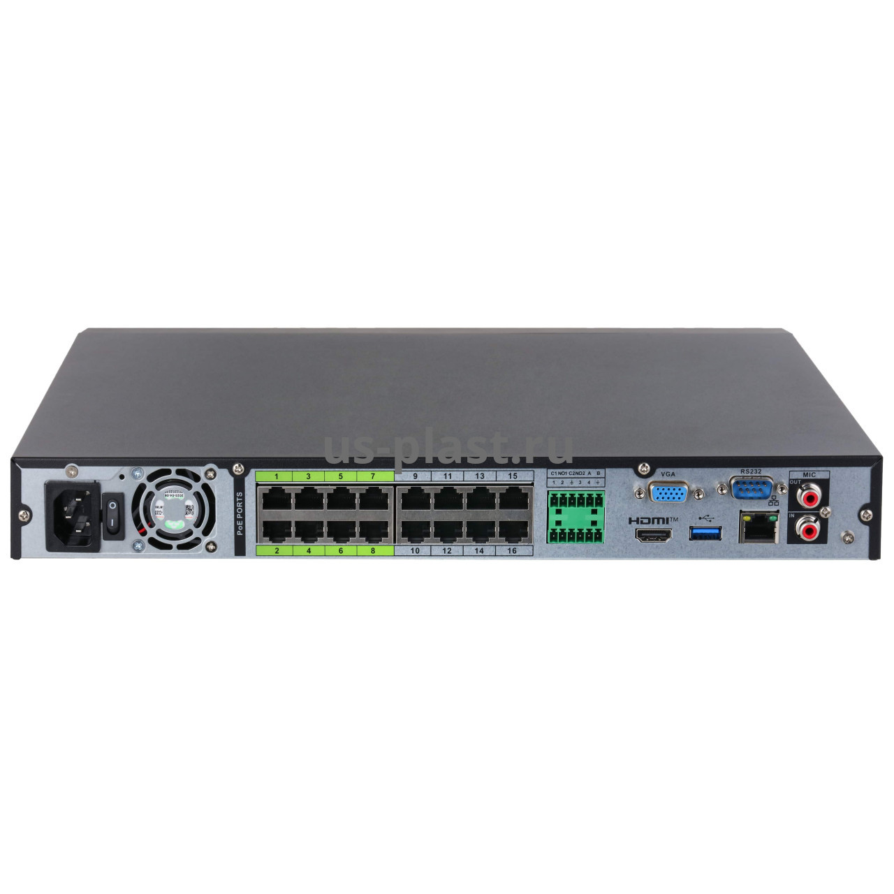 Dahua DHI-NVR5216-16P-XI, 16-канальный IP-видеорегистратор с PoE. Фото N4