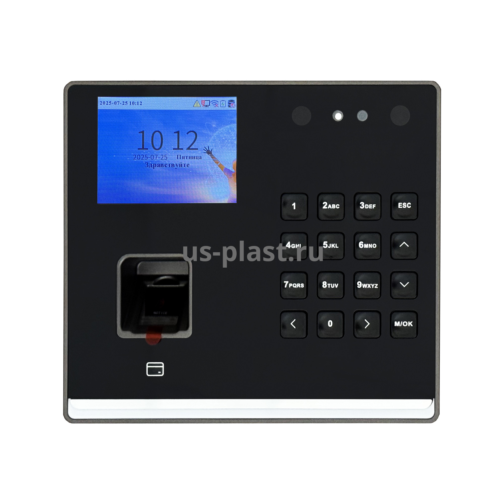 ZKTeco SenseFace M2F-LR [MF] [Wi-Fi] терминал учета рабочего времени с распознаванием лиц и отпечатков пальцев