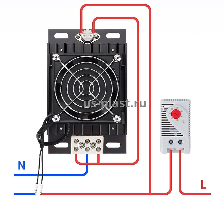 Обогреватель для шлагбаума WS-Heat Pro (с терморегулятором в комплекте). Фото N2