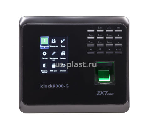 ZKTeco iClock9000-G [EM] Wi-Fi, биометрический терминал учета рабочего времени по отпечатку пальца и карте EM / GPRS. Фото N2