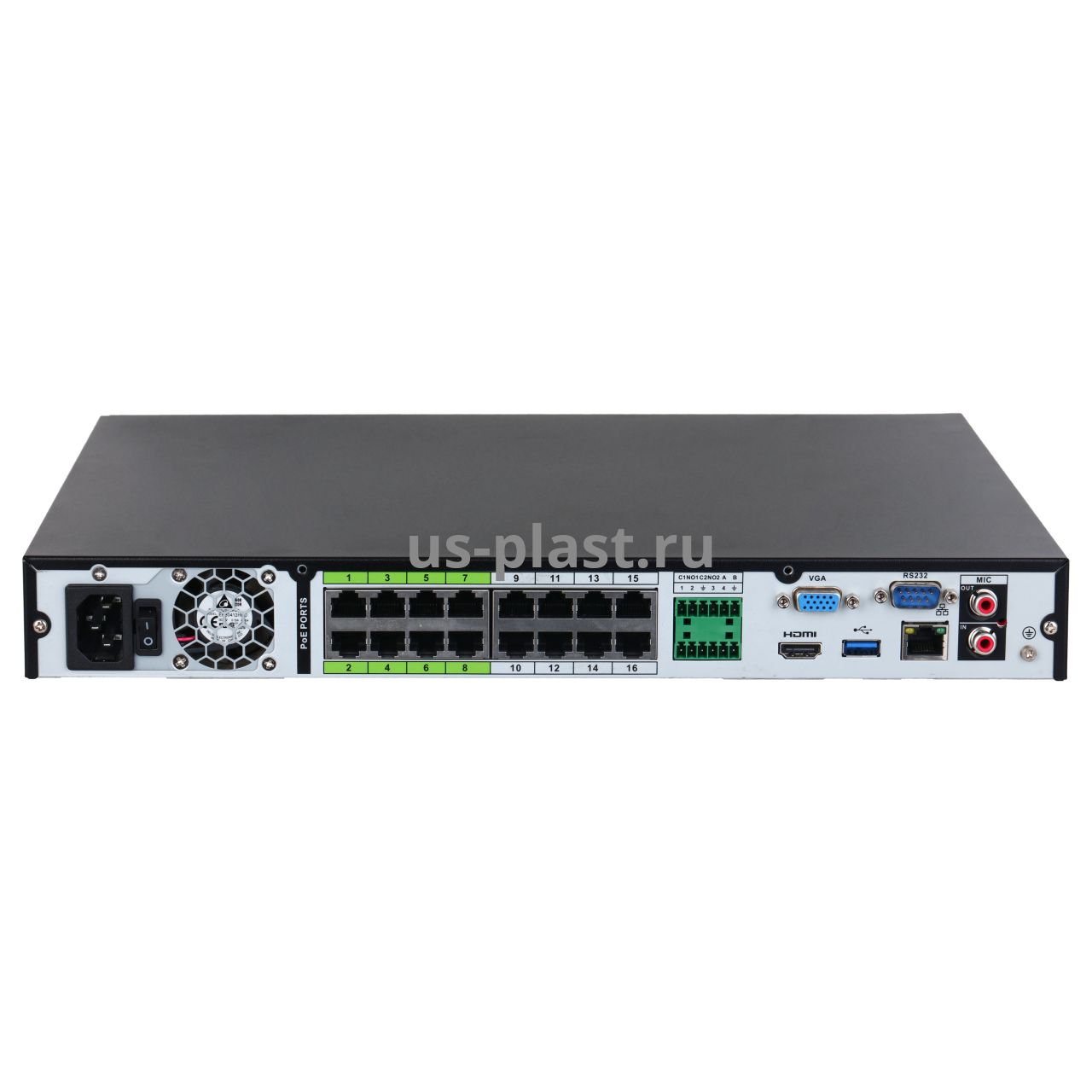 Dahua DHI-NVR5216-16P-EI, 16-канальный IP-видеорегистратор с PoE. Фото N3