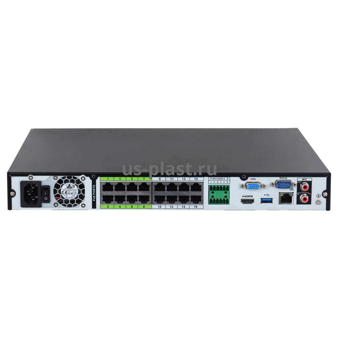 Dahua DHI-NVR5216-16P-EI, 16-канальный IP-видеорегистратор с PoE. Фото N3