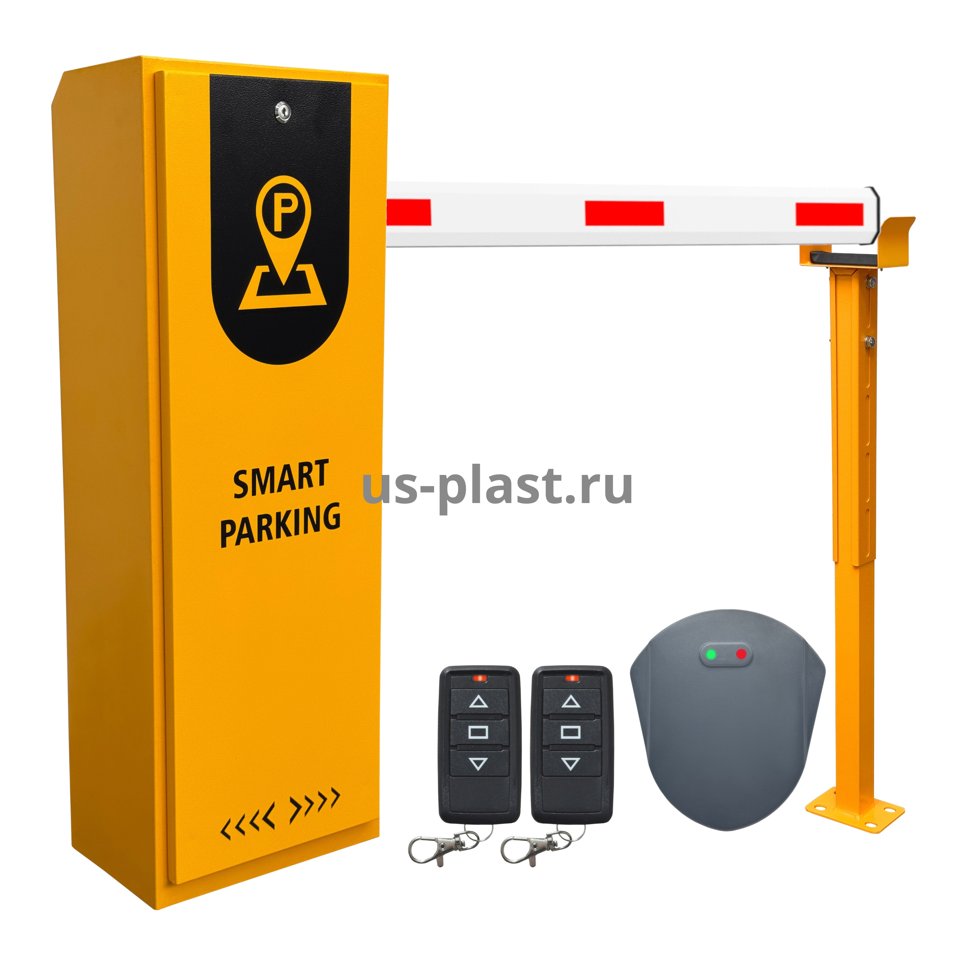 Комплект автоматического шлагбаума BG-609 YELLOW (KIT-6) для проездов до 6 метров