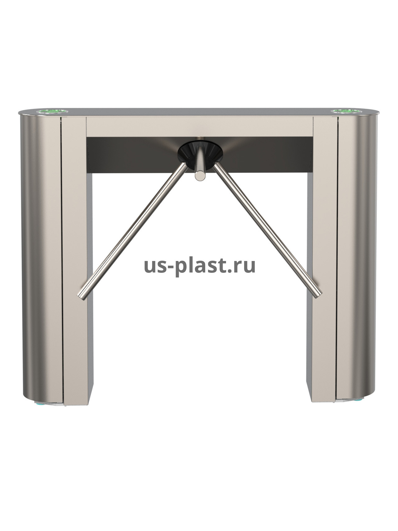 Ростов-Дон ТТ10М1/КП1пр-Н НЕРЖ (0419-02) турникет-трипод тумбовый с картоприемником (без штанг). Фото N3