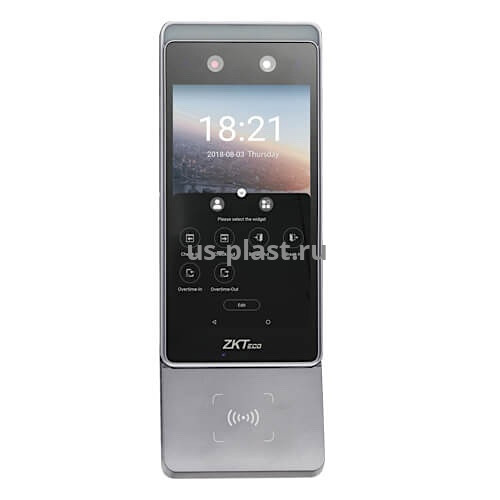 ZKTeco Horus E1-RFID [MF] биометрический терминал учета рабочего времени с распознаванием лиц и карт доступа. Фото N2