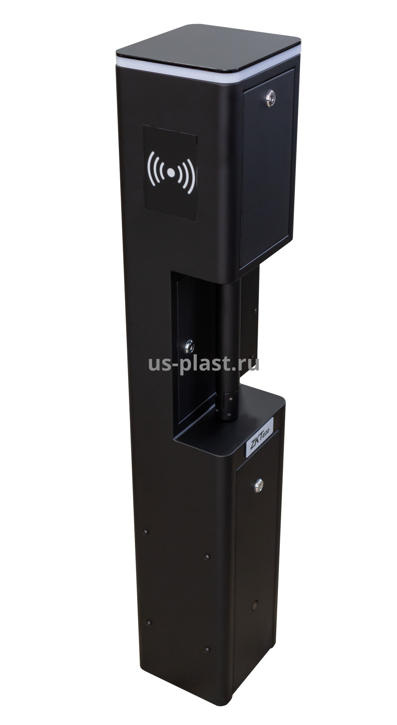 ZKTeco SBT2011S Black [EM/MF] распашной турникет (электронная проходная) с контроллером и считывателями RFID карт. Фото N8