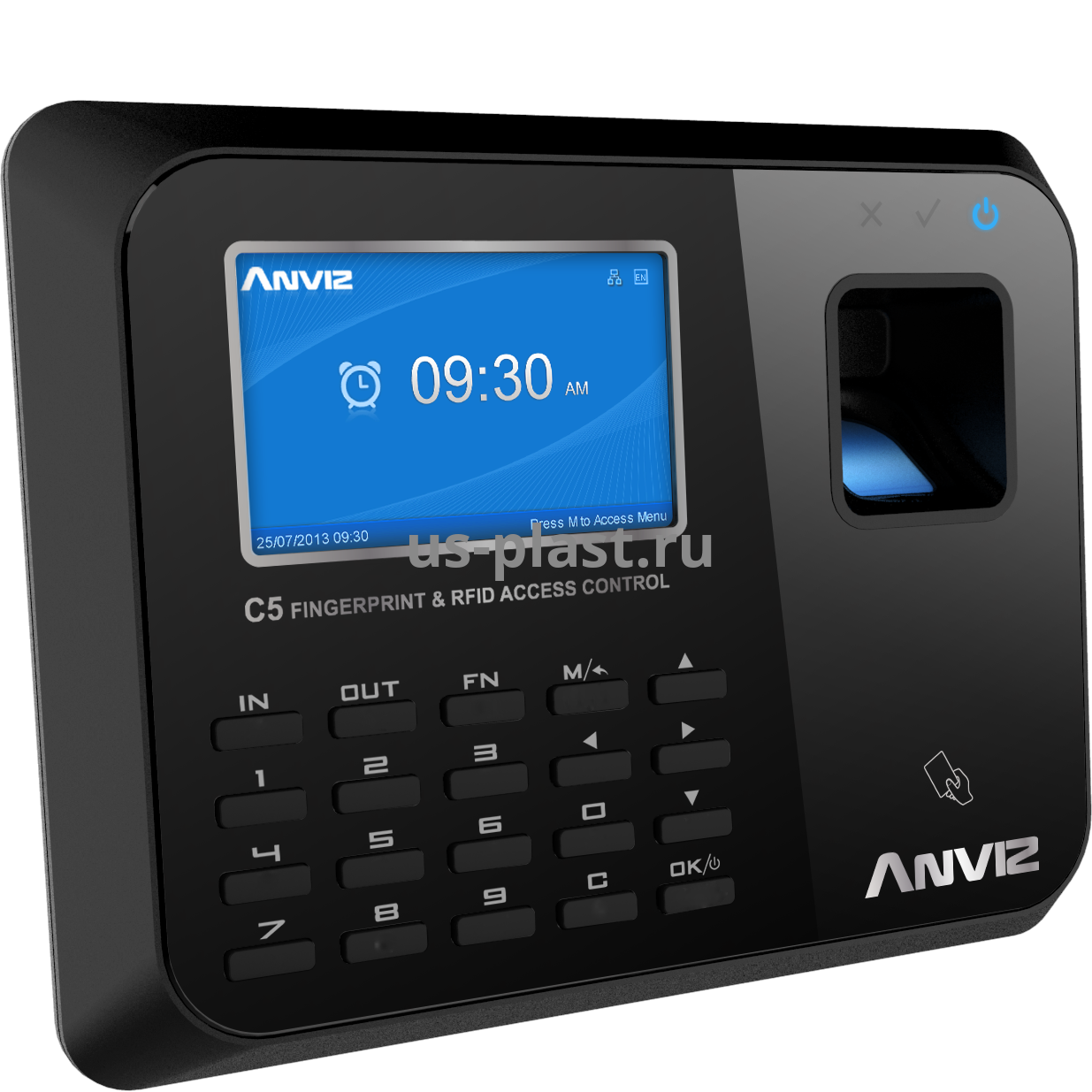 Anviz C5, биометрический терминал учета рабочего времени и контроля доступа. Фото N5
