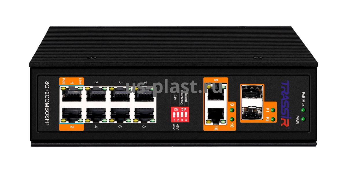 TRASSIR TR-NS15122S-300-8POE неуправляемый PoE-коммутатор