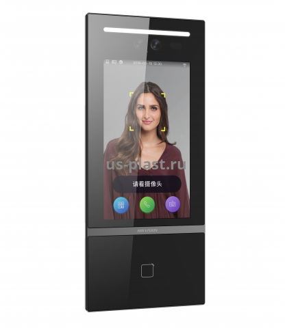 Hikvision DS-KD9613-E6, многоабонентская вызывная панель IP видеодомофона с идентификацией по лицу. Фото N2