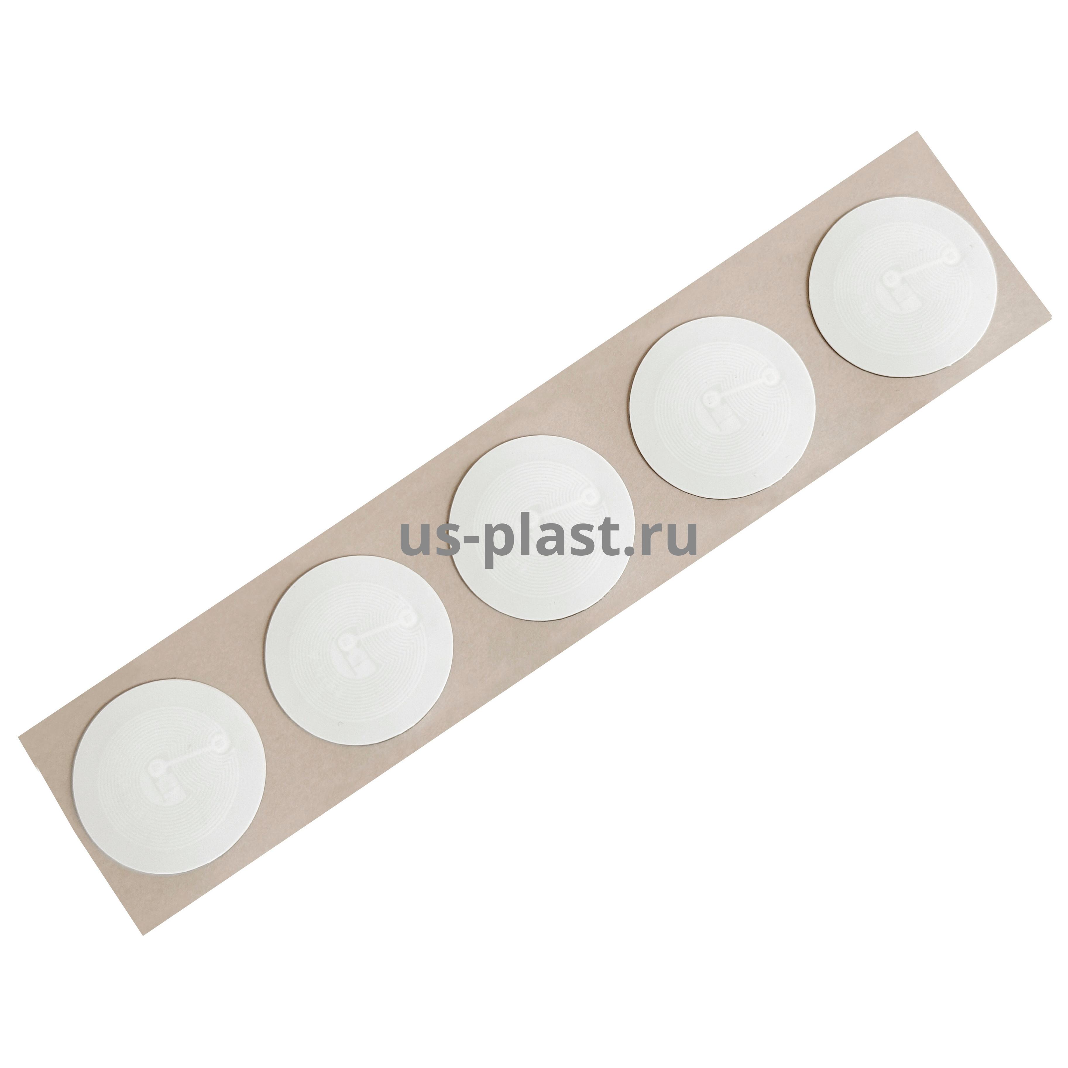 RFID метка-наклейка MIFARE 1K (Anti-Metal Paper TAG) самоклеящаяся бумажная этикетка. Фото N2