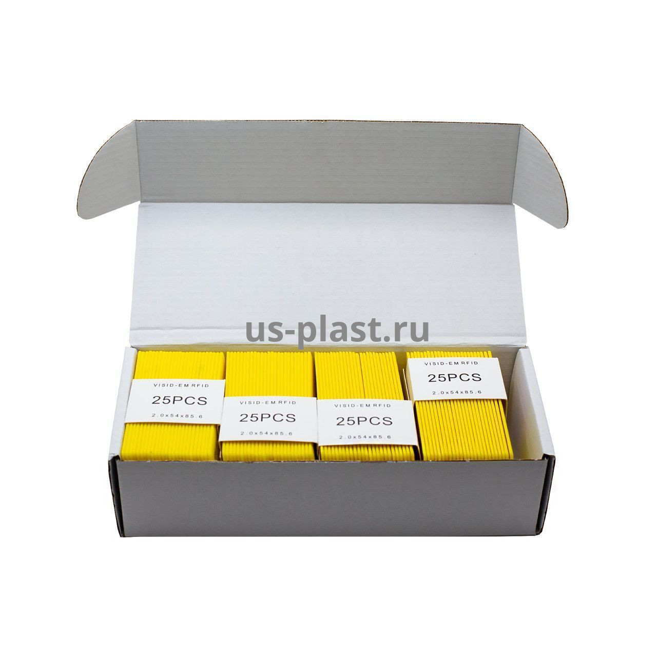 RFID карта EM-Marine Clamshell YELLOW (толстая) с номером. Фото N3