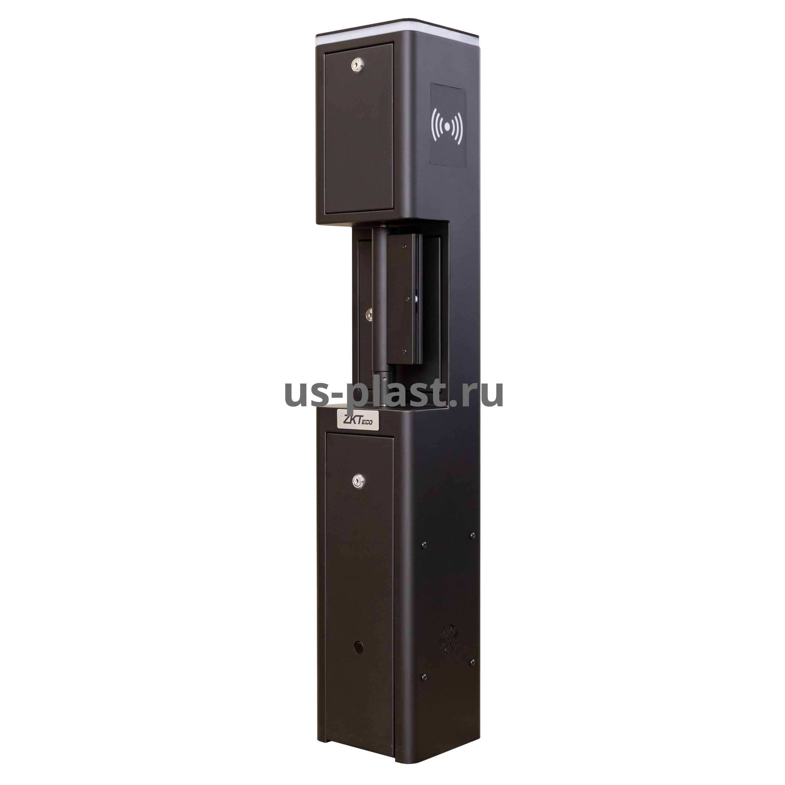 ZKTeco SBT2011S Black (1000 мм) [EM/MF] распашной турникет (электронная проходная) с контроллером и считывателями RFID карт. Фото N3