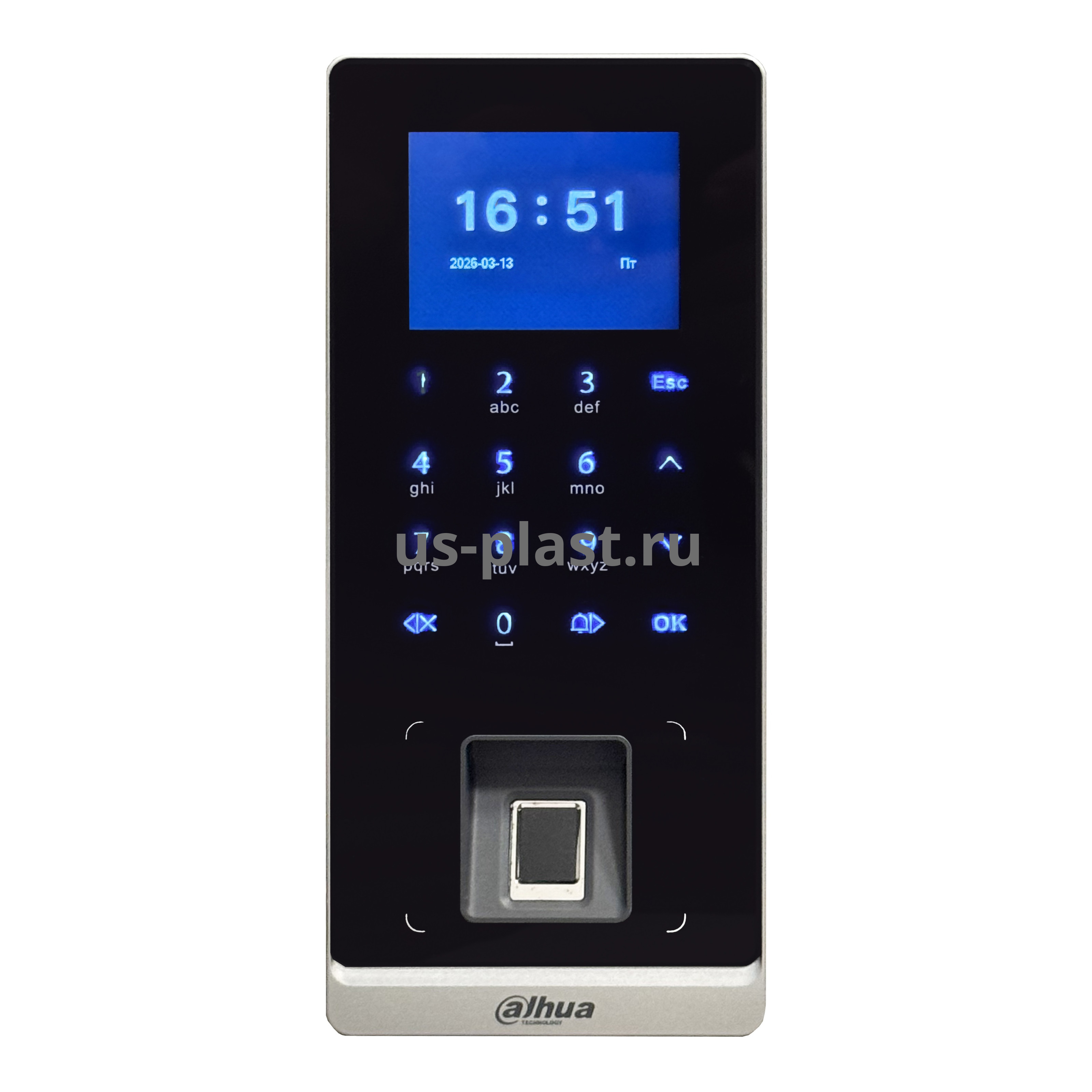 Dahua DHI-ASI2212H-DW (EM) (Wi-Fi) автономный контроллер СКУД со считывателем отпечатков пальцев и карт доступа