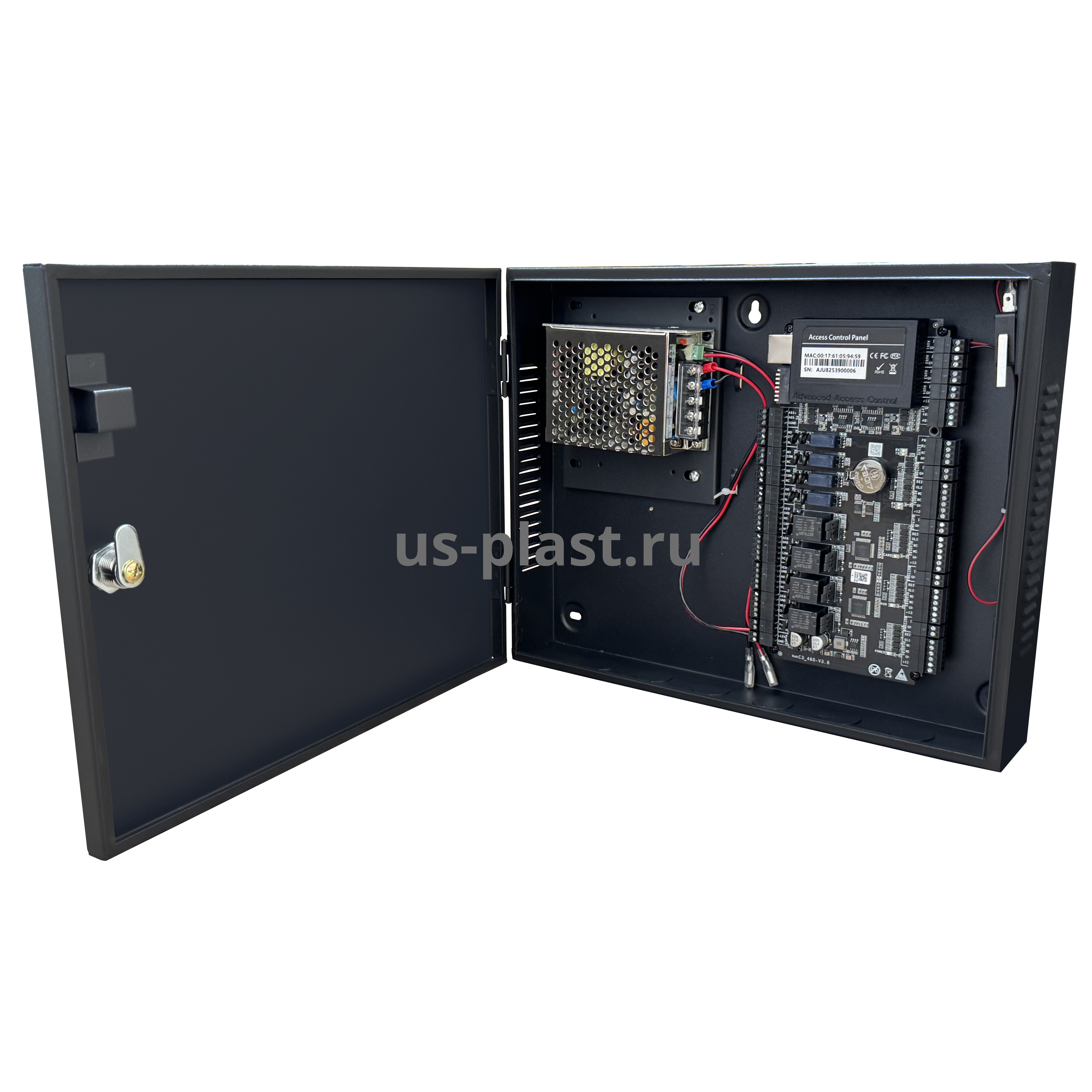 ZKTeco (TEMID) C3-400 Plus Package B, сетевой контроллер СКУД для двух дверей в монтажном боксе. Фото N6