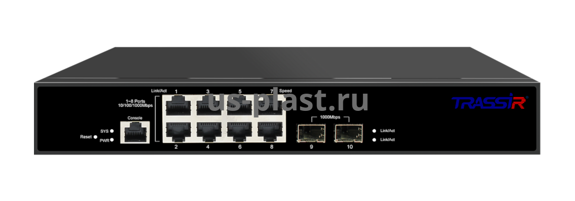 TRASSIR TR-NS24102S-120-8PoE управляемый PoE-коммутатор
