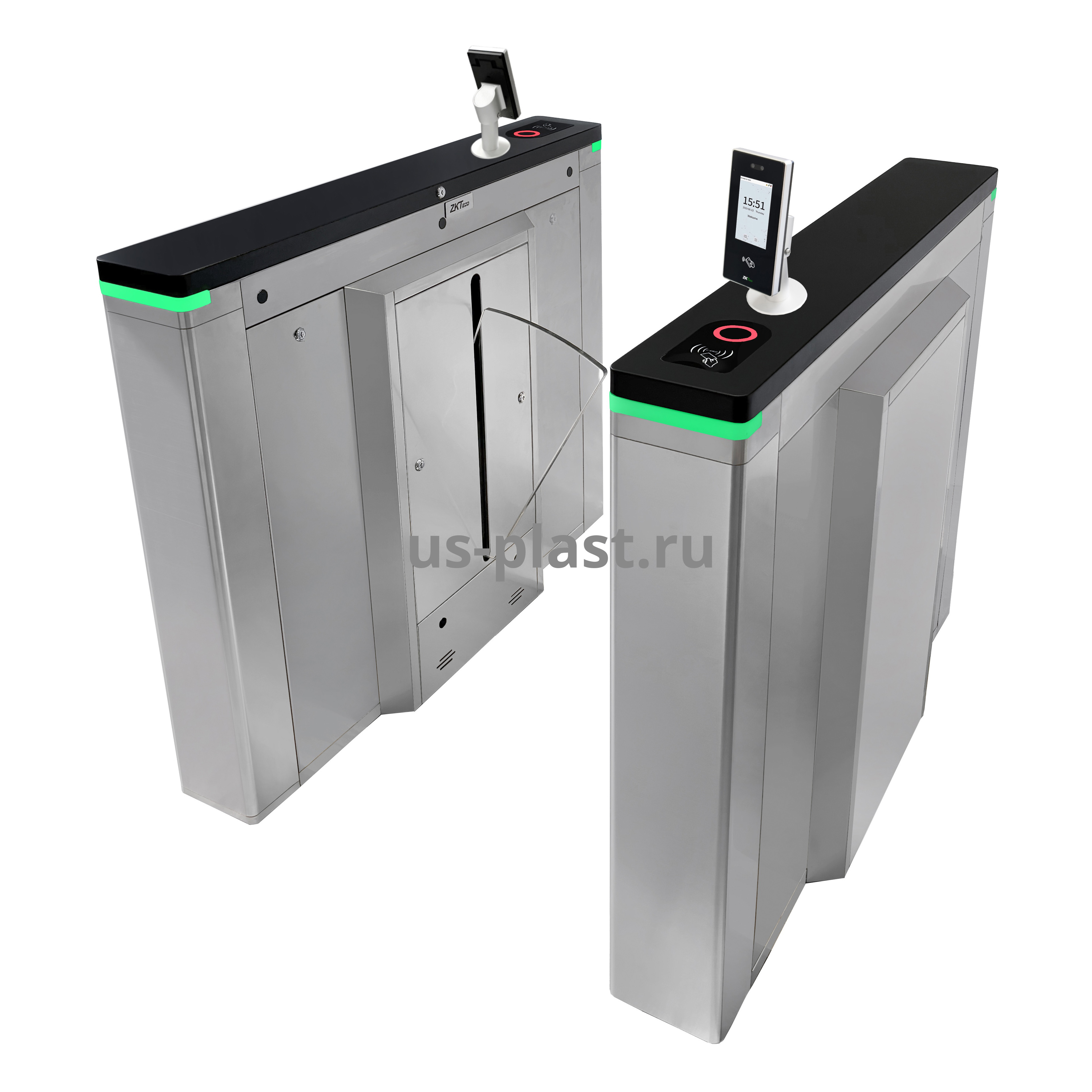 ZKTeco FBL702 (FACE-4FP) [EM] биометрический скоростной турникет с раздвижными створками