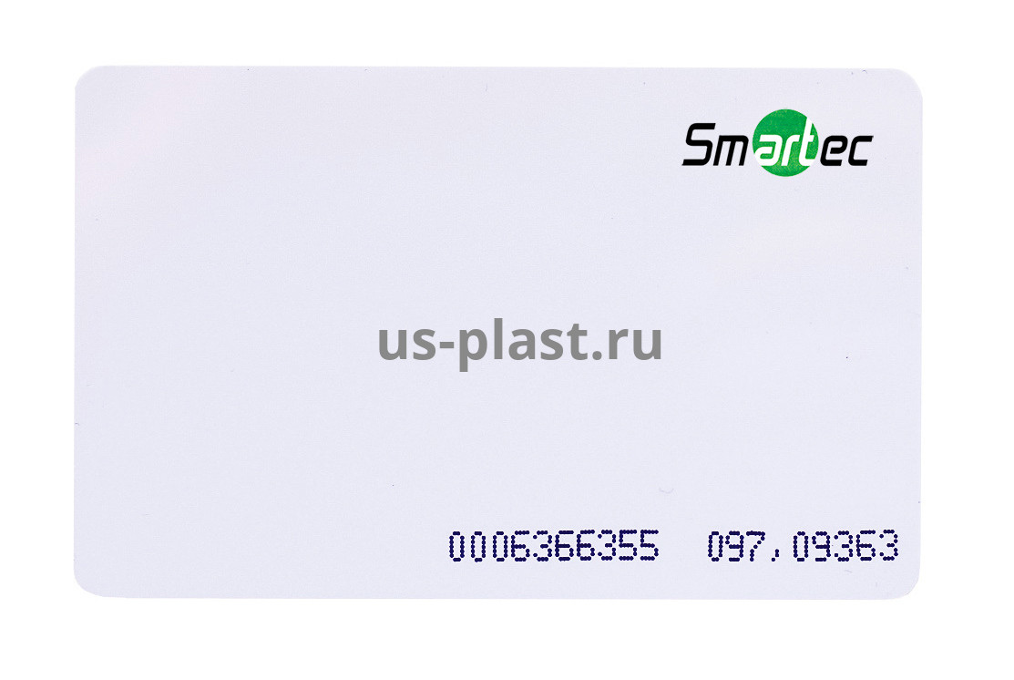 Smartec ST-PC021MC7 тонкая RFID карта MIFARE CLASSIC 1K 7B UID (с номером)