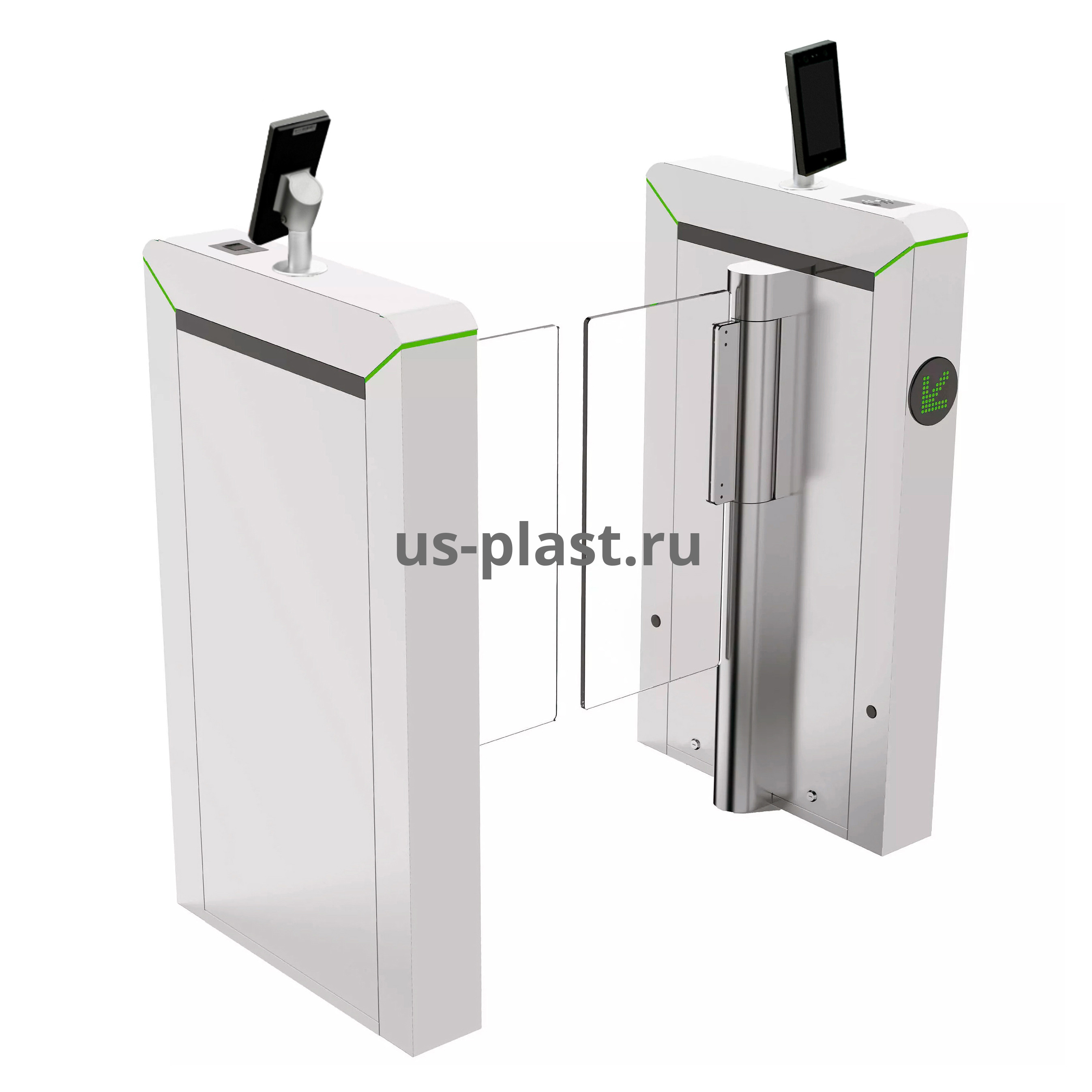 ZKTeco Mars-S100(FACE) (660 мм) распашной биометрический турникет с распознаванием лиц. Фото N2