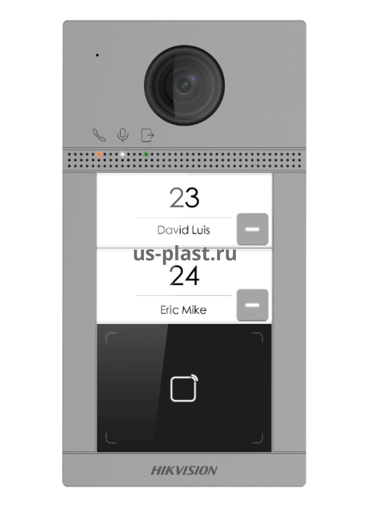 Hikvision DS-KV8213-WME1(B)/Flush, вызывная панель IP видеодомофона с Wi-Fi, врезная