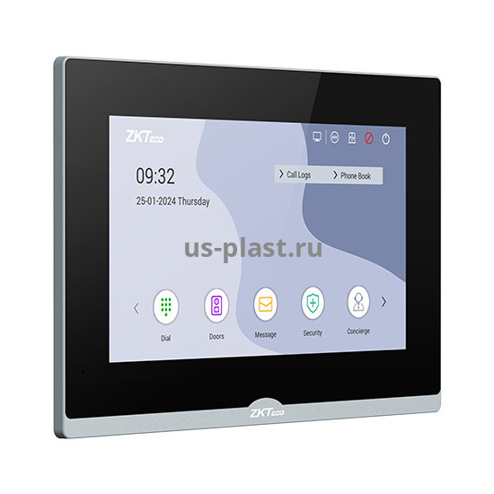 ZKTeco VT07-B26L-W, монитор IP видеодомофона с Wi-Fi и PoE. Фото N3