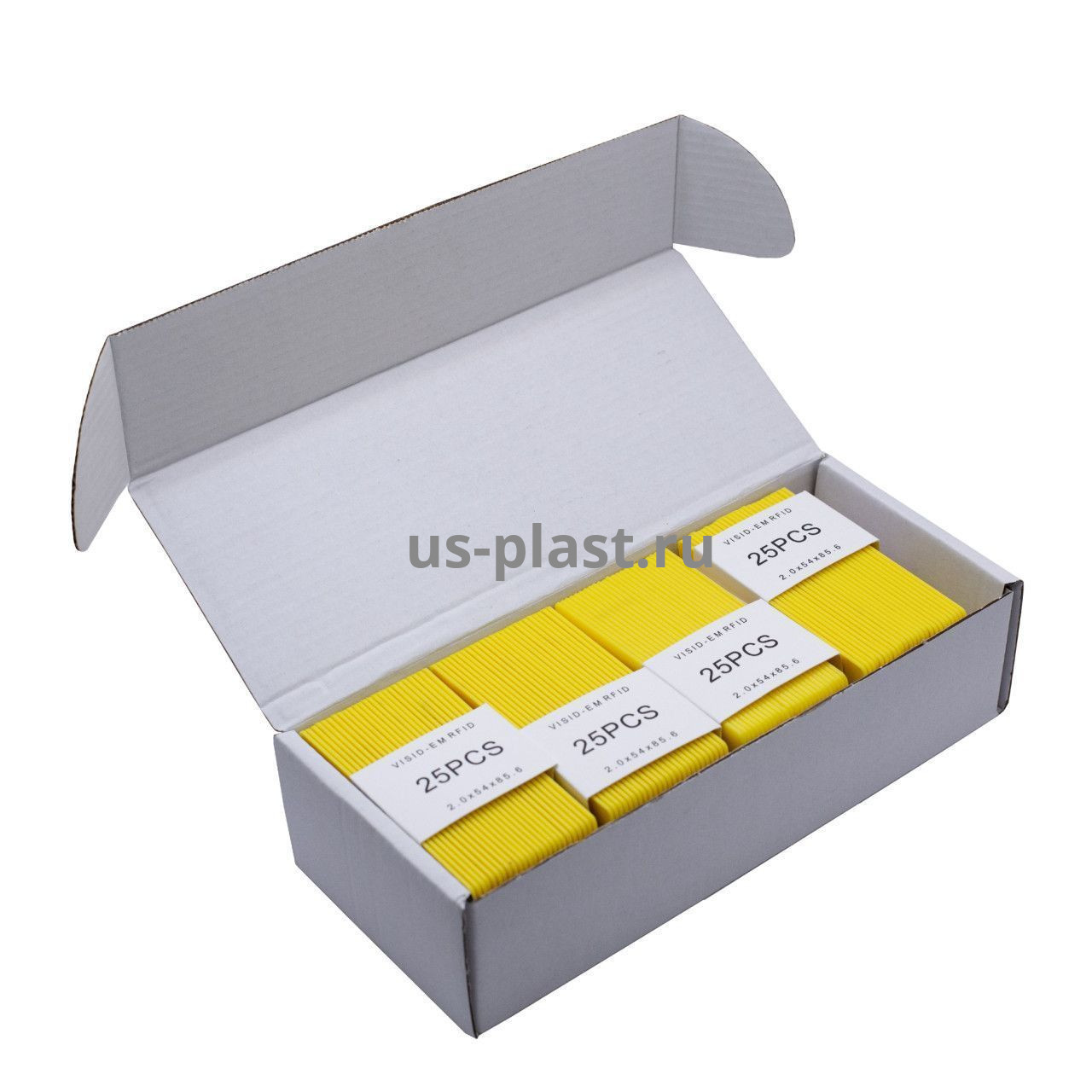RFID карта EM-Marine Clamshell YELLOW (толстая) с номером. Фото N4