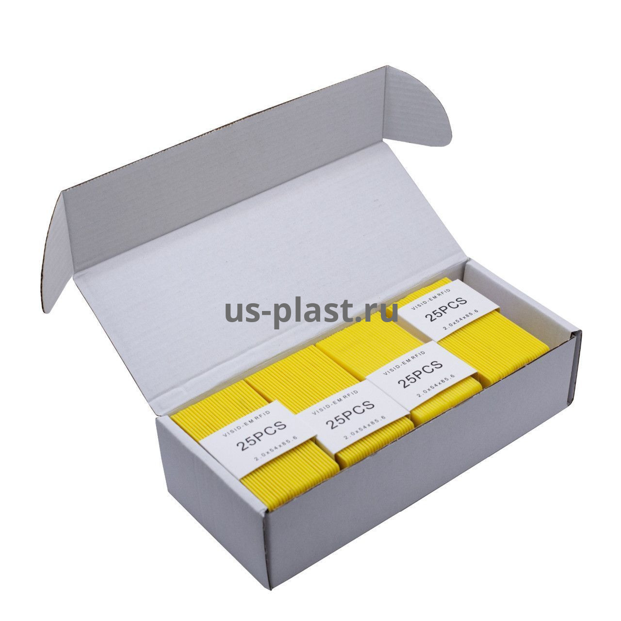 RFID карта EM-Marine Clamshell YELLOW (толстая) с номером. Фото N4