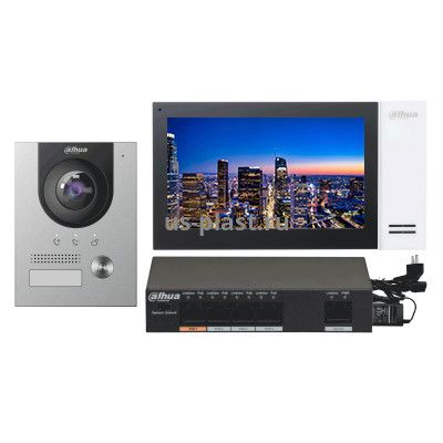 Dahua DHI-KTP01(S), комплект IP домофона