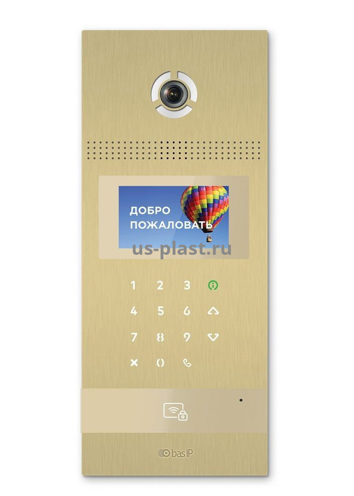 BAS-IP AA-12B Gold, многоабонентская вызывная панель IP-домофона