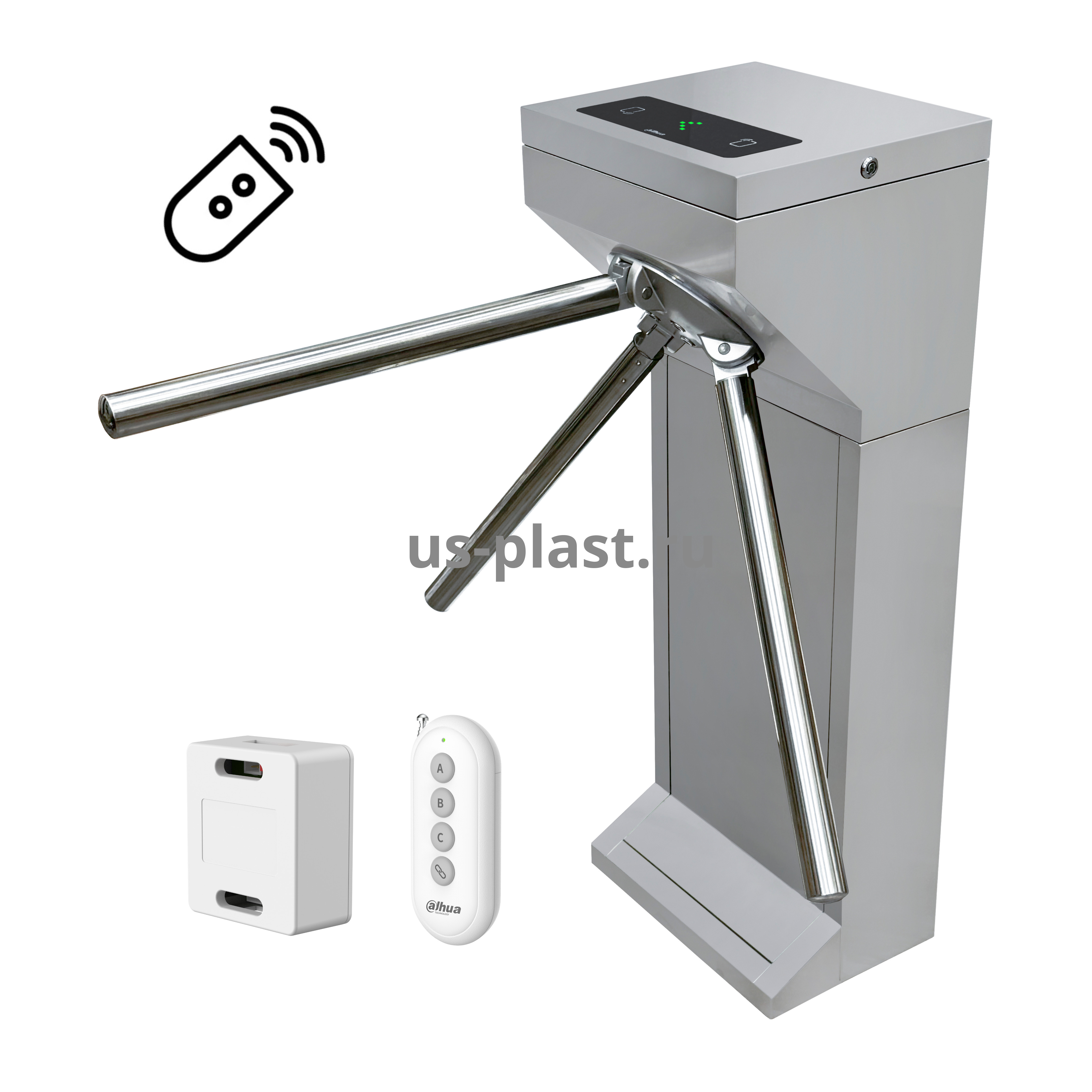 Dahua DHI-ASGG100FL(RC) комплект турникета из нержавеющей стали с радиоуправлением