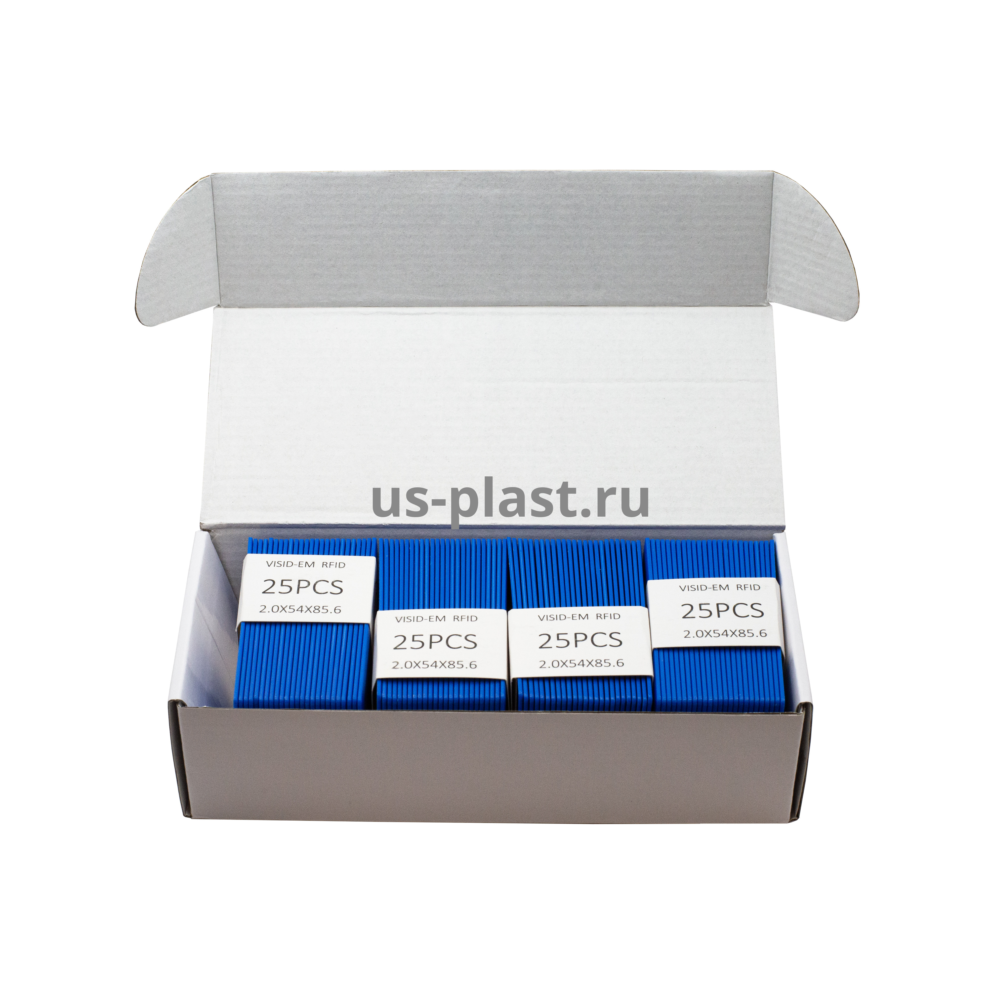 RFID карта EM-Marine Clamshell BLUE (толстая) с номером. Фото N4