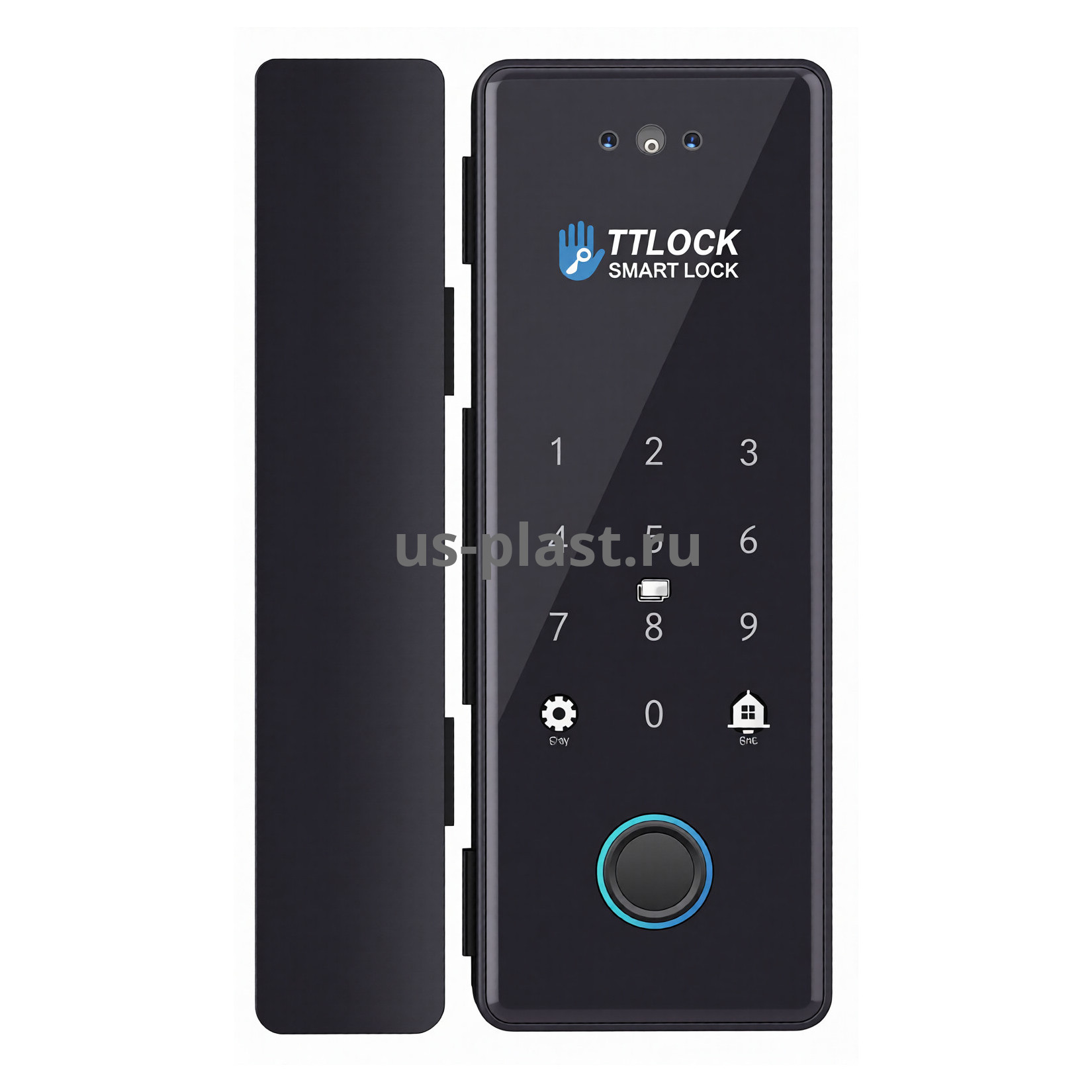 TTLock K190-FACE (BLE) электронный биометрический замок для стеклянной двери