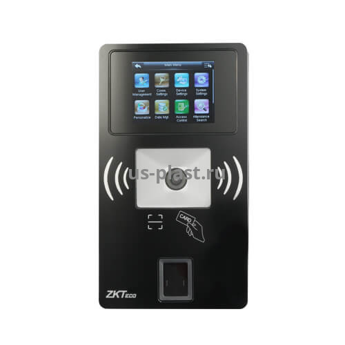 ZKTeco BR1200 [FBE], автономный биометрический терминал со считывателем RFID карт, QR-кодов и отпечатков пальцев. Фото N2